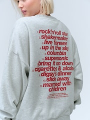 Grey Official Oasis Album License Graphic Print Crewneck Sweatshirt - Image 4 of 10