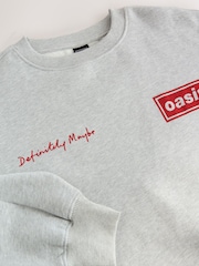 Grey Official Oasis Album License Graphic Print Crewneck Sweatshirt - Image 8 of 10