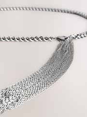 Silver Tone Skinny Chain Belt - Image 5 of 5