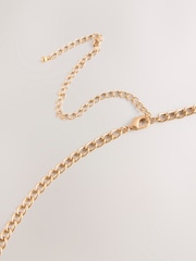 Gold Tone Feather Chain Belt - Image 4 of 5