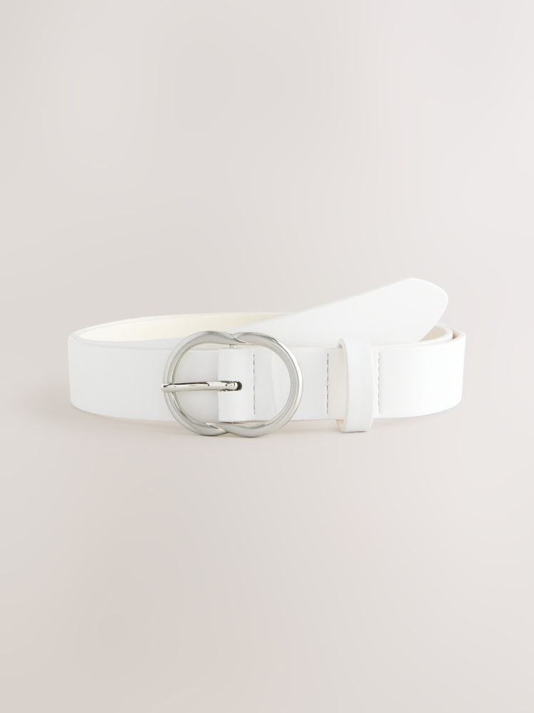 White Regular PU Belt - Image 1 of 3