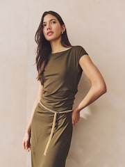 Gold Tone Skinny Chain Belt - Image 1 of 5