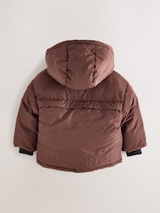 smALLSAINTS Red Boys Logo Padded Younger Jackets - Image 3 of 7