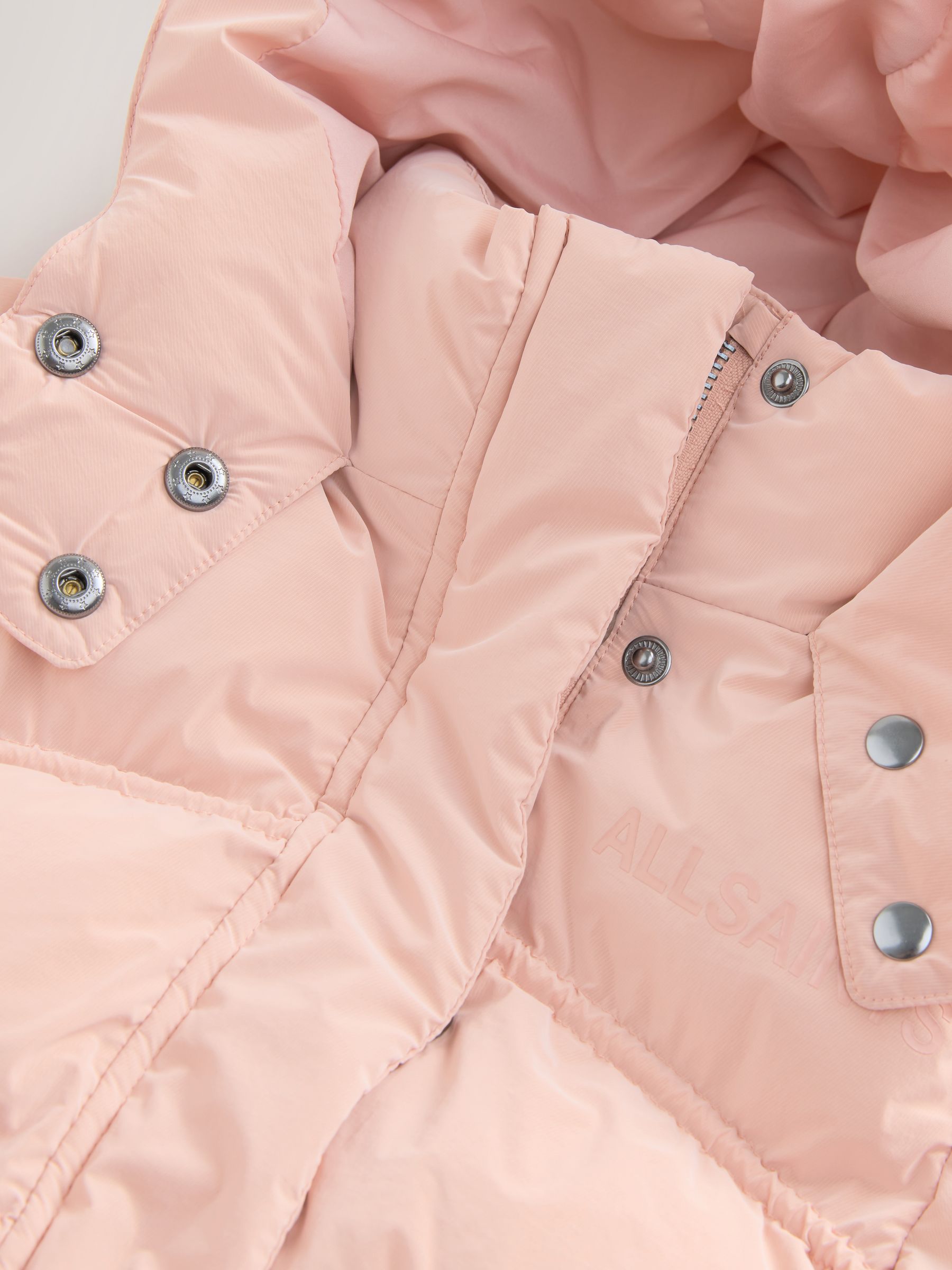 Buy smALLSAINTS Light Pink Younger Girls Ruched Short Padded