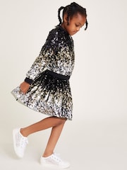 Monsoon Black Ombre Sequin Skirt - Image 1 of 4