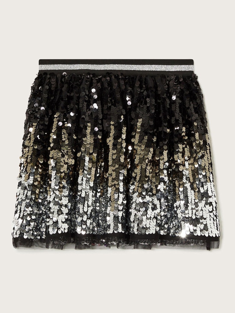 Monsoon Black Ombre Sequin Skirt - Image 2 of 4