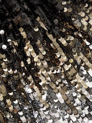 Monsoon Black Ombre Sequin Skirt - Image 4 of 4