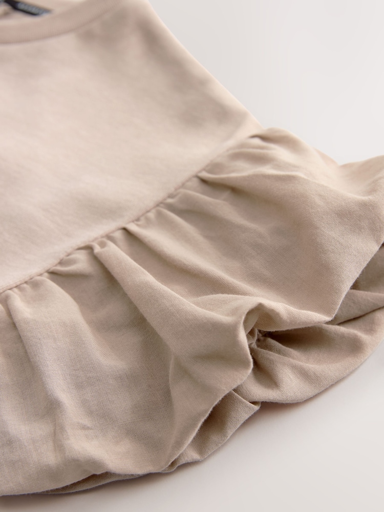 smALLSAINTS Mink/Pink Tierra Puffed Sleeve T-Shirt Dress - Image 8 of 8 smALLSAINTS Mink/Pink Tierra Puffed Sleeve T-Shirt Dress - Image 8 of 8