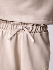 smALLSAINTS Mink/Pink Girls Tierra Sweatshirt and Sweat Shorts Set - Image 12 of 12