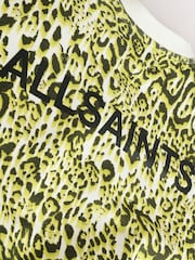 smALLSAINTS Yellow Leopard Oversized Rihan Baloon Sleeve Sweatshirt - Image 12 of 14