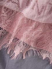 smALLSAINTS Mid Pink Lace Back T-Shirt and Leggings Set - Image 10 of 10