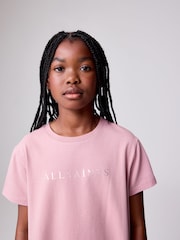 smALLSAINTS Mid Pink Lace Back T-Shirt and Leggings Set - Image 3 of 5