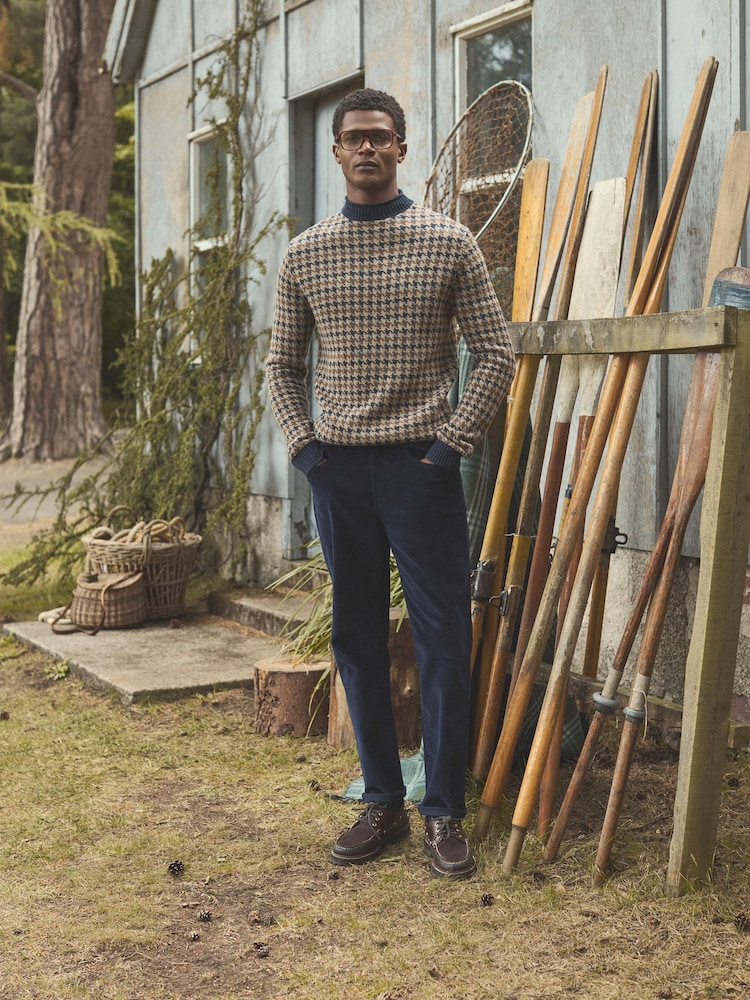 Joules Classic Fit Navy Cord Trousers - Image 2 of 10 Joules Classic Fit Navy Cord Trousers - Image 2 of 10