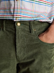 Joules Classic Fit Cord Green Trousers - Image 6 of 8