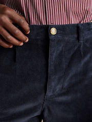 Joules Relaxed Fit Navy Cotton-Rich Cord Trousers - Image 4 of 8