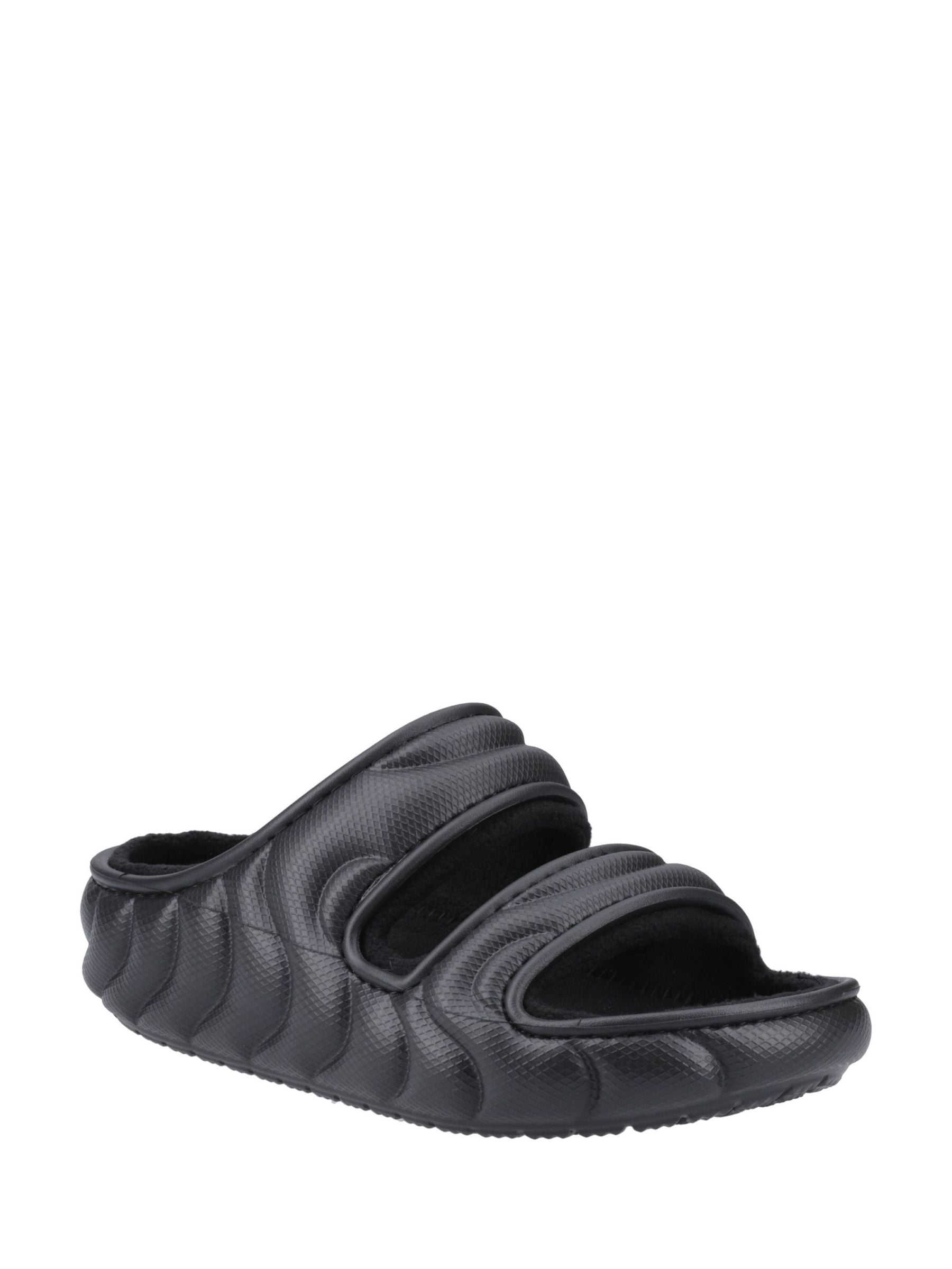 CROCS Classic Cozzzy Overpuff Sandals in Black Crocs Classic Lined Overpuffed Clog Mens Sandals Black Final  main image 3