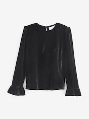 Aspiga Black Victoria Velvet Top - Image 5 of 5