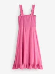 Aspiga Pink Rhianna Embroidered Cotton Dress - Image 7 of 7