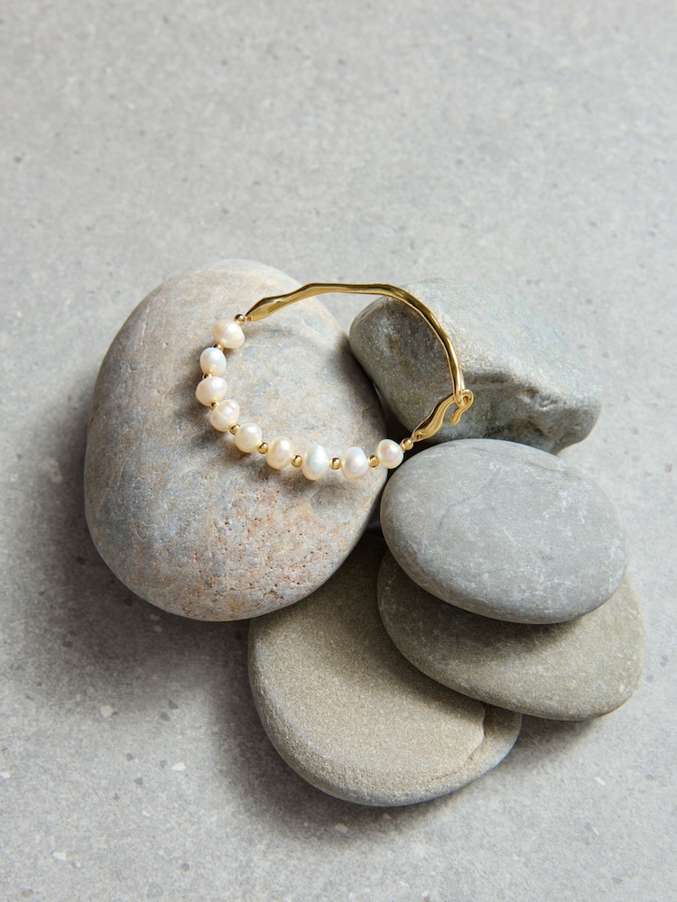 Aela 18k Gold Plated Freshwater Pearl Bracelet - Image 1 of 1