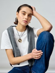 Aela Genuine Leather Cord And Adjustable Length Black Pendant - Image 2 of 3