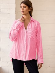 Pink Soft Relaxed Long Sleeve Shirt - Image 2 of 6
