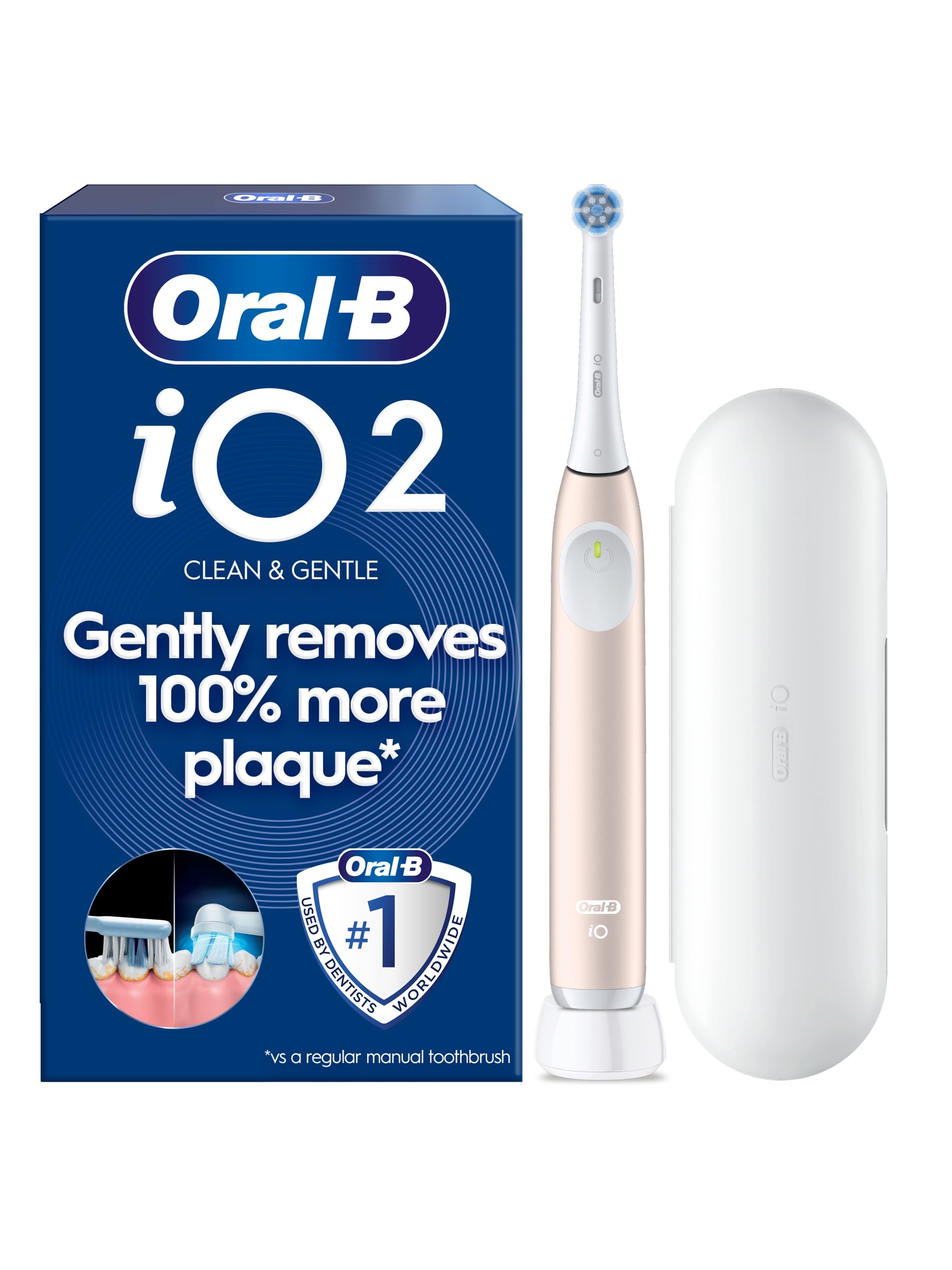 Oral B iO2 Electric Toothbrush - Pink - 3 Intensity Levels - Image 15