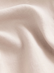 Stone 100% Linen Button Down Relaxed Long Sleeve Shirt - Image 2 of 3