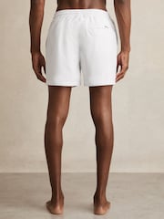 Reiss White Cliff Drawstring Swim Shorts - Image 6 of 7
