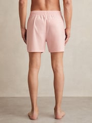 Reiss Pink Cliff Drawstring Swim Shorts - Image 4 of 5