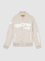 Reiss Track McLaren F1 Team Brushed Bomber Jacket - Imagen 2 de 9
