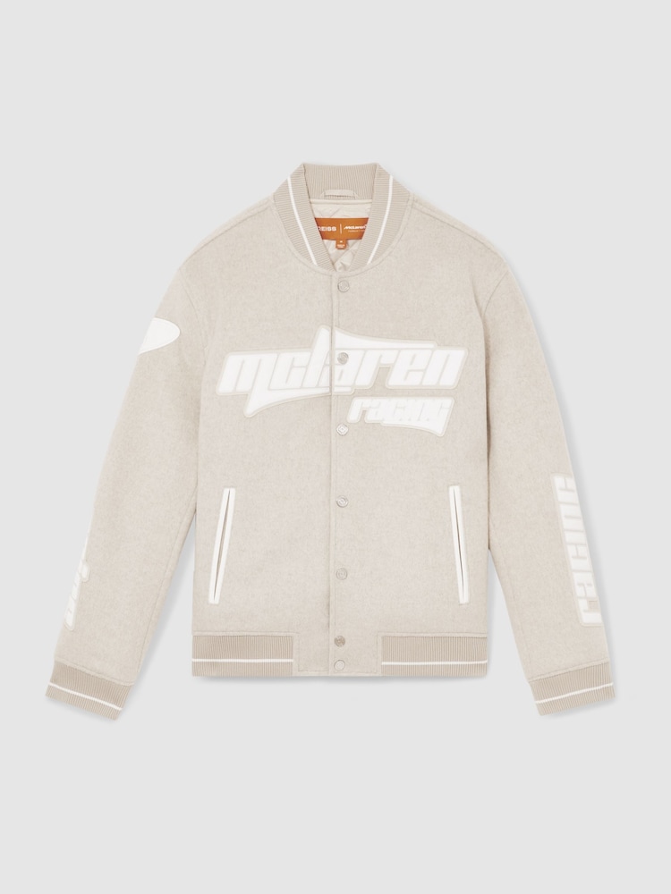 Reiss Track McLaren F1 Team Brushed Bomber Jacket - Imagen 2 de 9 Reiss Track McLaren F1 Team Brushed Bomber Jacket - Imagen 2 de 9