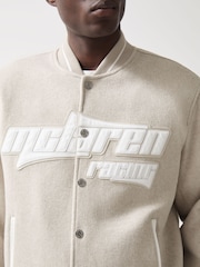 Reiss Track McLaren F1 Team Brushed Bomber Jacket - Imagen 5 de 9