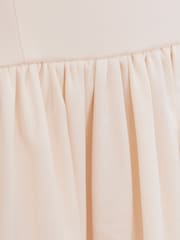 Reiss Ivory Christelle 9-13 yrs Sateen Puff-Sleeve Bridesmaid Dress - Image 5 of 5