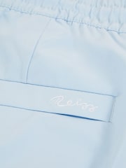 Reiss Soft Blue Cliff Drawstring Swim Shorts - Image 7 of 8
