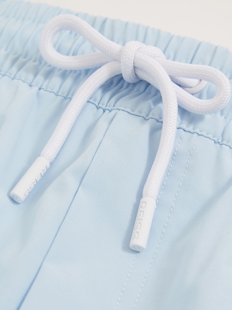Reiss Soft Blue Cliff Drawstring Swim Shorts - Image 8 of 8