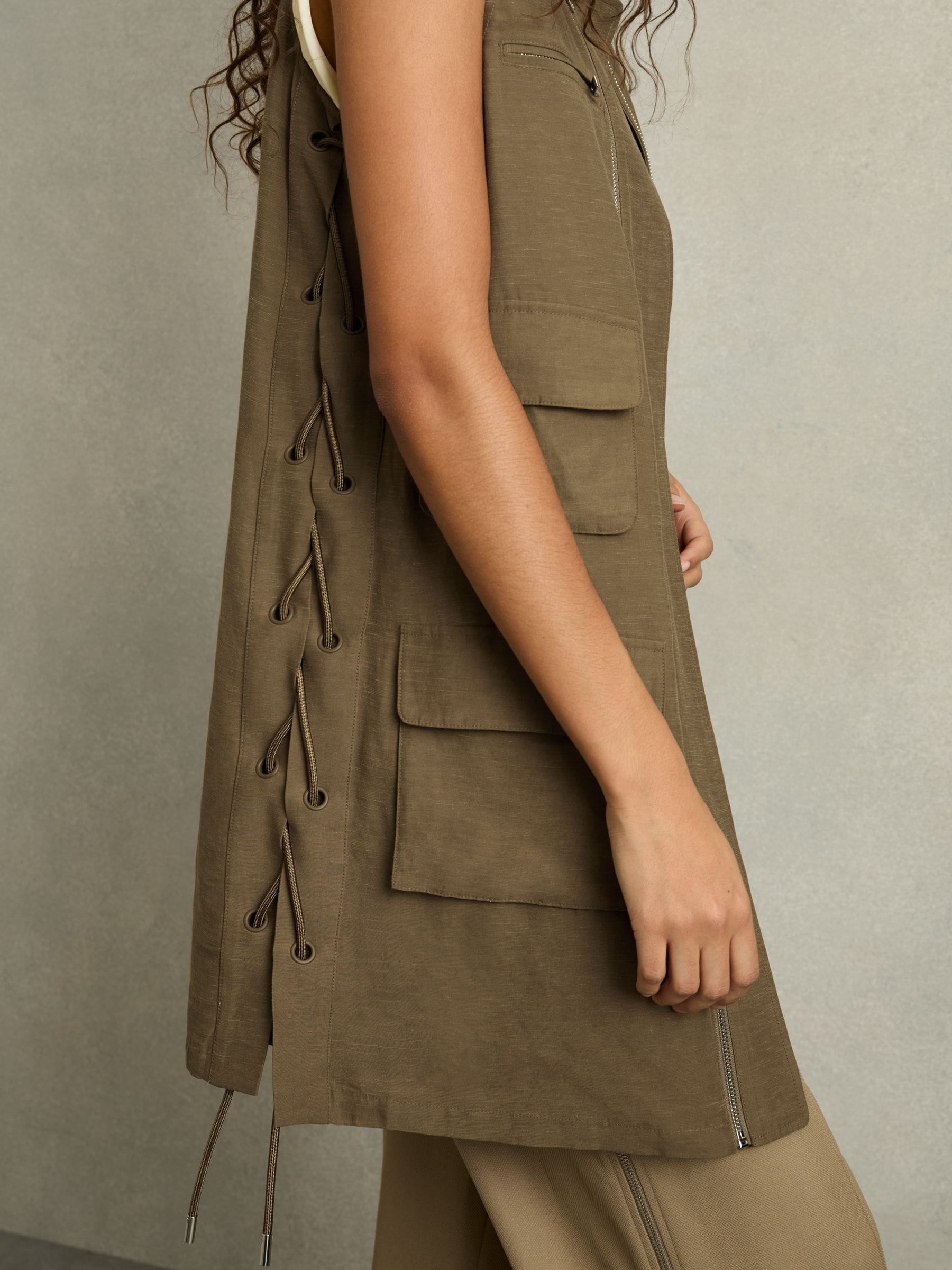 【海外限定】REISSワンピース☆Essie Utility Sleeveless Dress, 海外限定】REISSワンピース☆Essie Utility Sleeveless Dress
