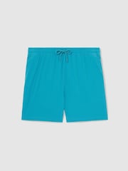Reiss Tropical Blue Cliff Drawstring Swim Shorts - Image 2 of 5
