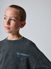 smALLSAINTS Washed Grey Boys Underground T-Shirt and Sweat Shorts Set - Image 3 of 10