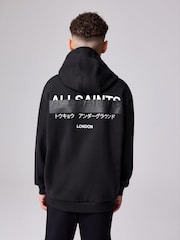 smALLSAINTS Black Redact Oversized Underground Pullover Hoodie - Image 1 of 12
