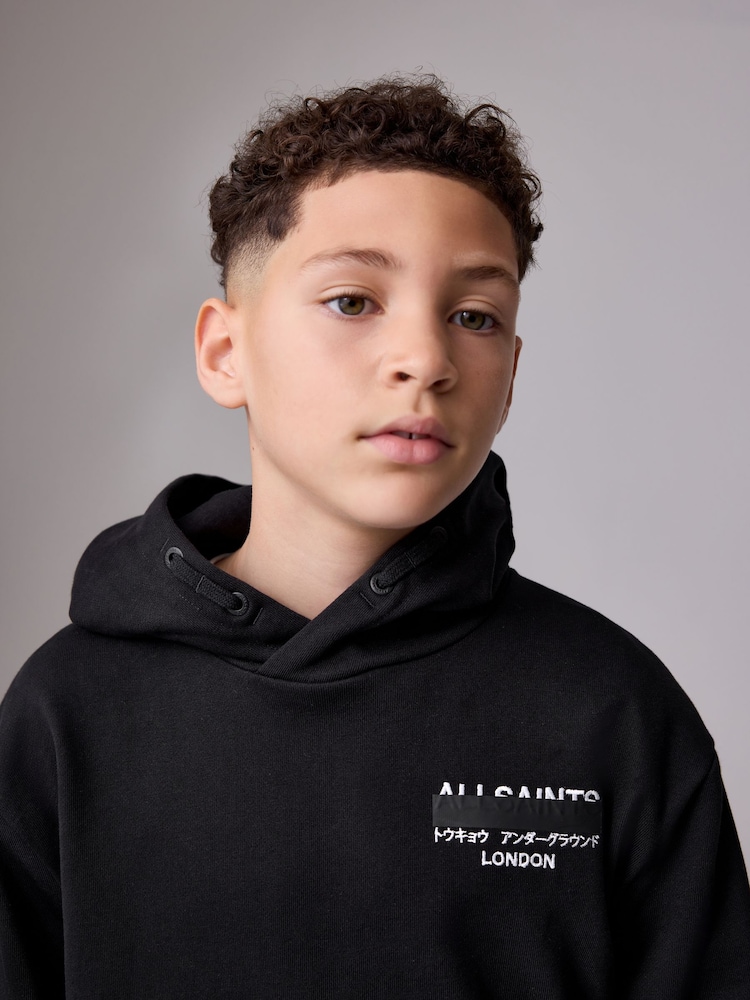 Buy Black Redact - smALLSAINTS Oversized Underground Pullover Hoodie ...