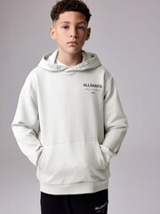smALLSAINTS Grey Oversized Underground Pullover Hoodie - Image 1 of 8