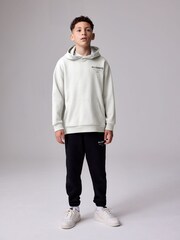smALLSAINTS Grey Oversized Underground Pullover Hoodie - Image 3 of 8