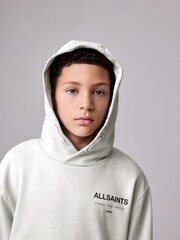 smALLSAINTS Grey Oversized Underground Pullover Hoodie - Image 5 of 8