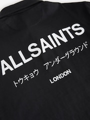 smALLSAINTS Black Oversized Underground Short Sleeve Polo Shirt - Image 5 of 5