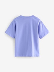smALLSAINTS Grey/Purple Boys Logo Crew Relaxed T-Shirts 3 Pack - Image 5 of 7