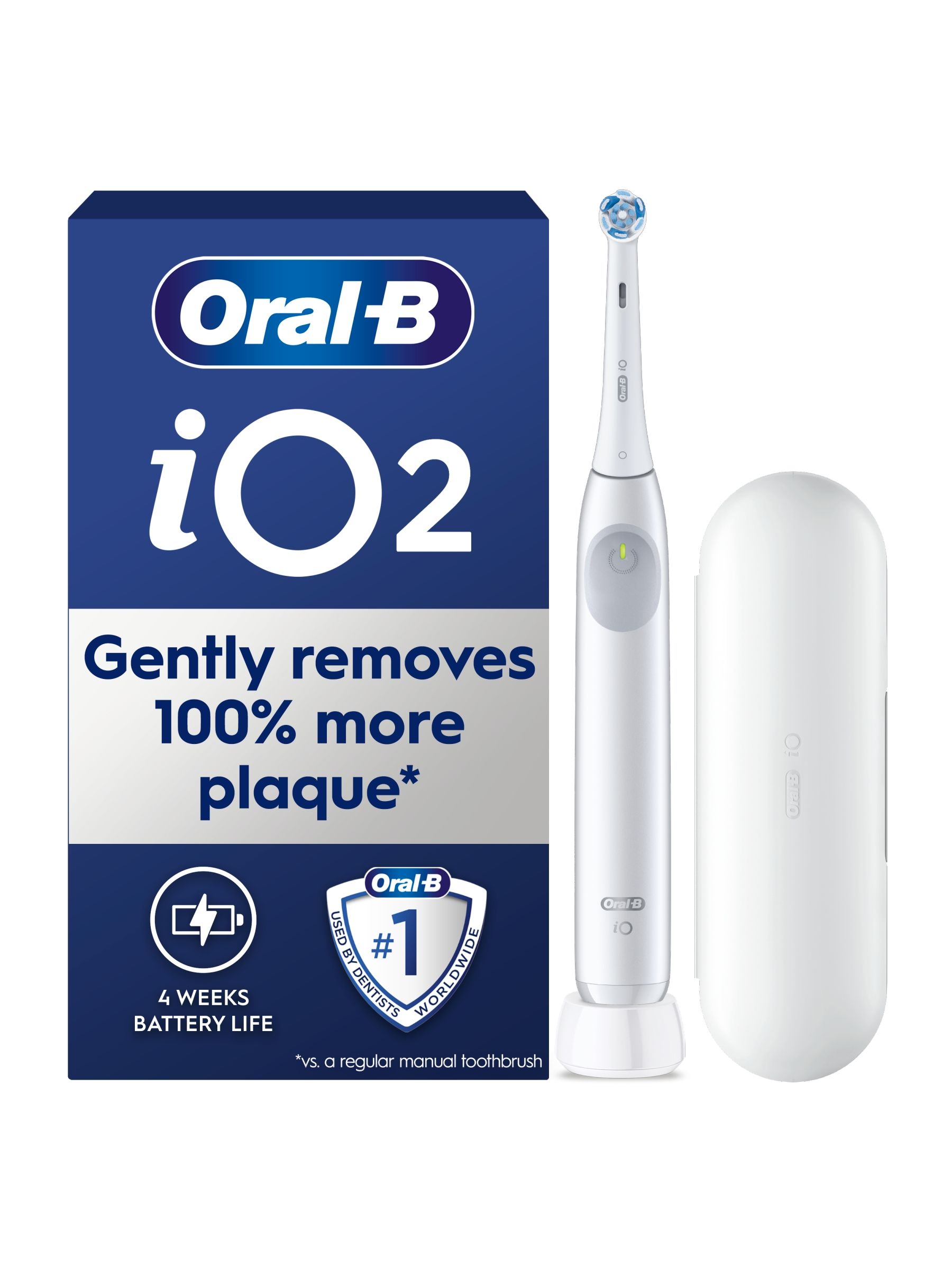 Oral-B iO2 Simple Electric Toothbrush with Travel Case - White NEW *FREE DEL* - Image 7