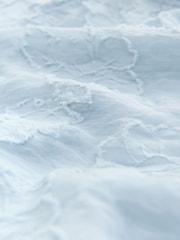 Blue Jaquard Floral Bubblehem Blouse - Image 2 of 3