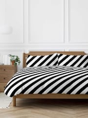 Copenhagen Home Diagonal Stripe Duvet Cover Set - Imagen 1 de 2