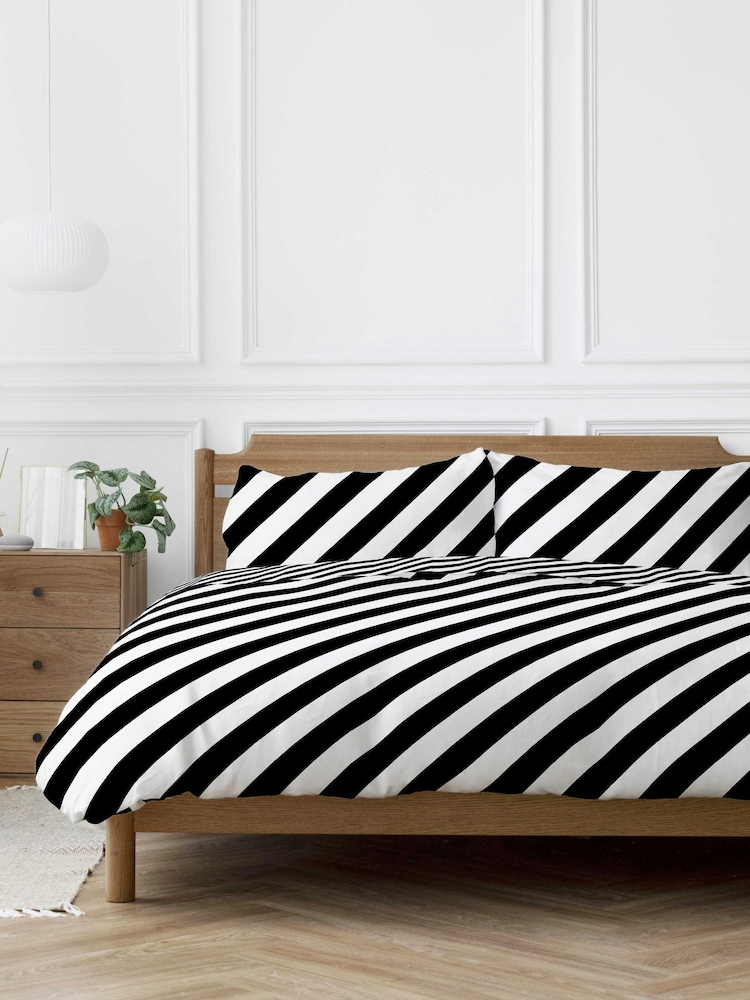 Copenhagen Home Diagonal Stripe Duvet Cover Set - Imagen 1 de 2