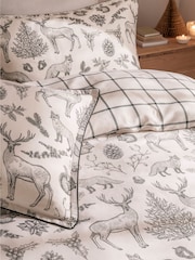 Copenhagen Home Cream Cooper and Gray Etched Christmas Duvet Cover Set - Image 2 of 2